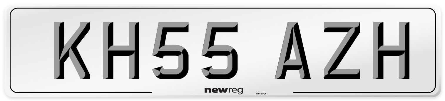 KH55 AZH Number Plate from New Reg